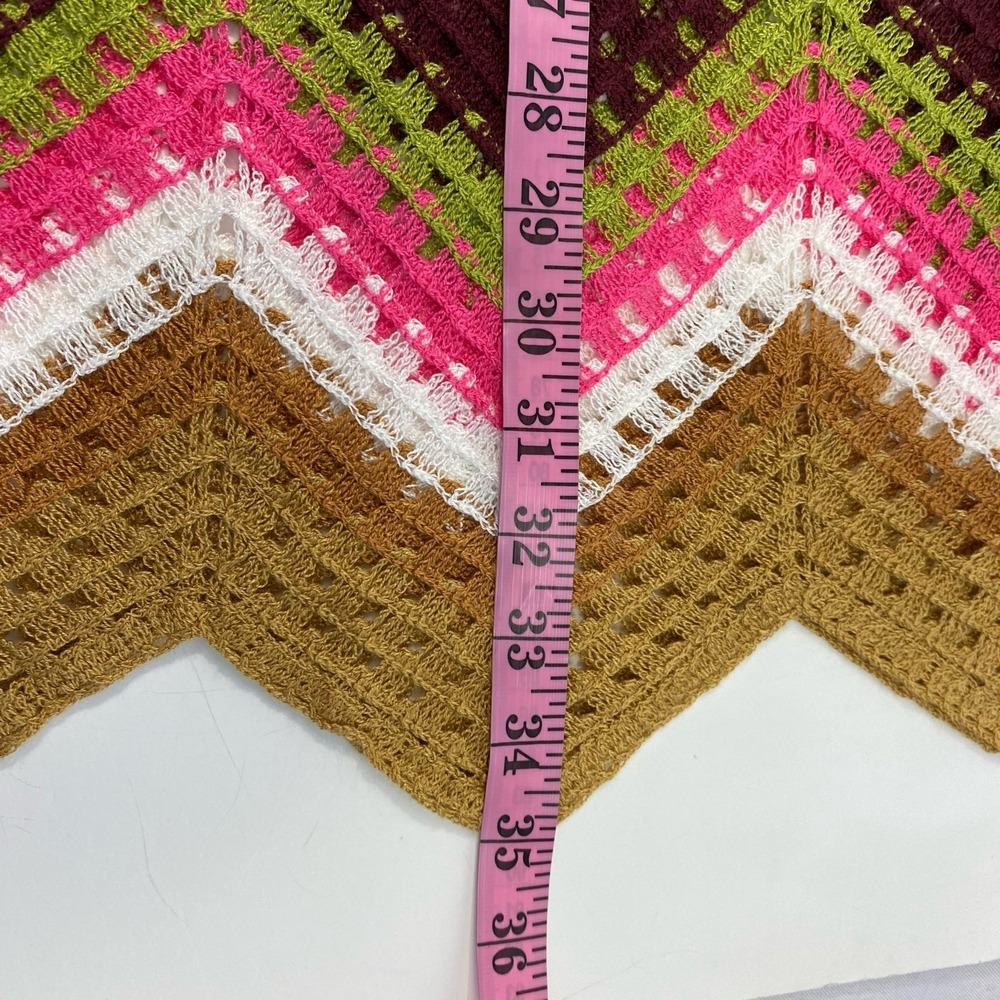 SO Goods for Life Granny Square Crochet Midi Skirt Women XL Mustard Boho Hippie - Picture 9 of 11